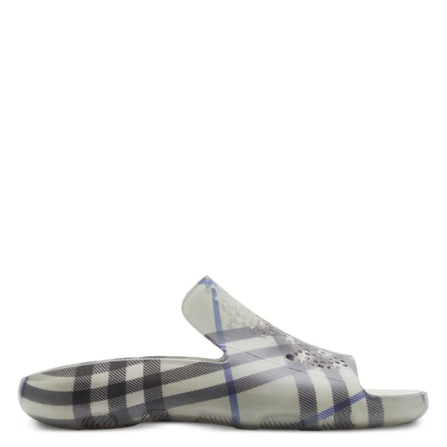 Резиновые сланцы Burberry с винтажной клеткой