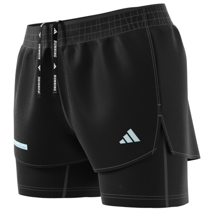 

Шорты для бега Adidas Women's Ultimate 2In1 Shorts, черный