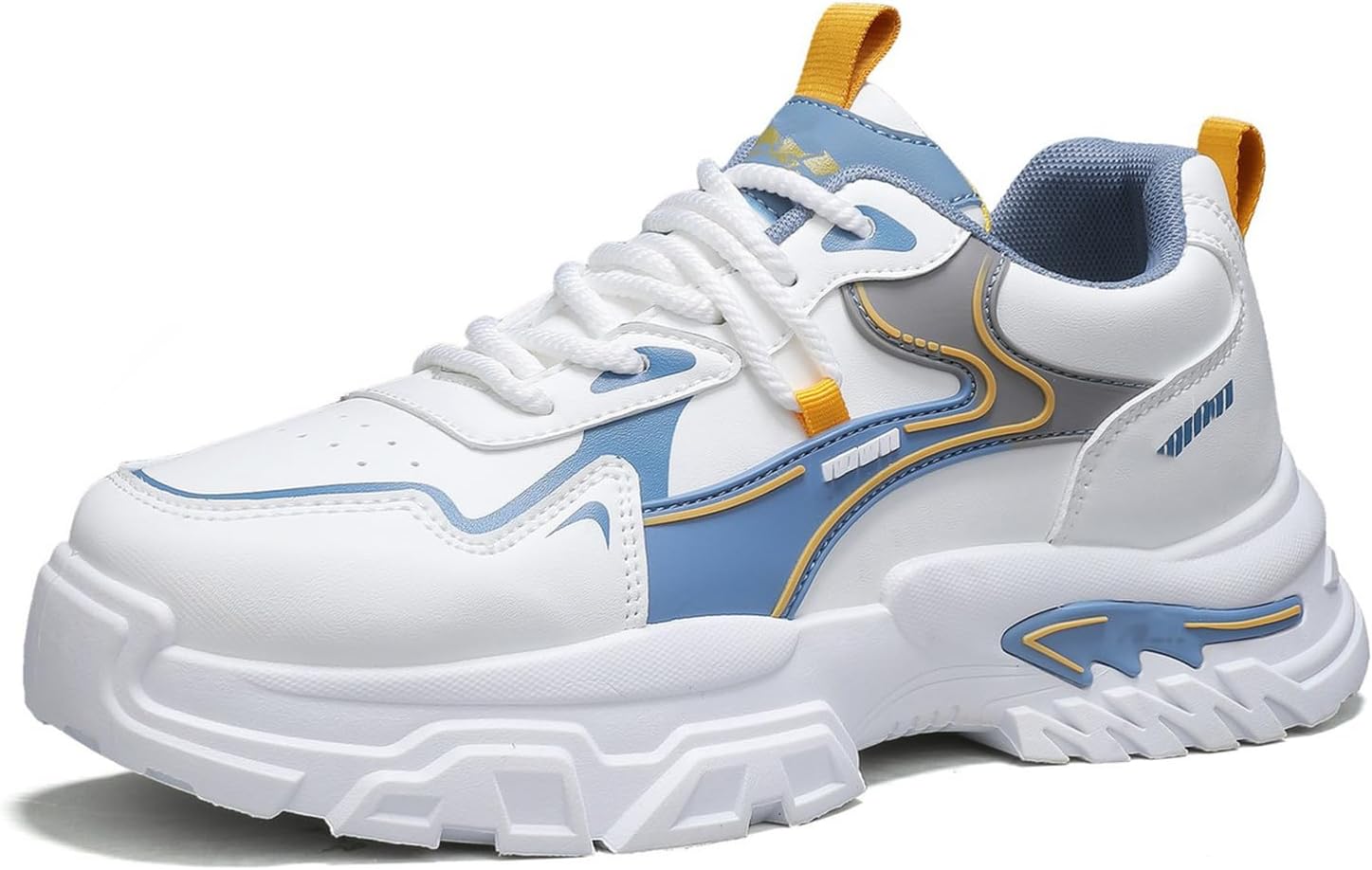 

Мужские кроссовки для бега, тенниса, работы и ходьбы, массивные модные кеды, повседневная обувь для мужчин Spwagym, белый