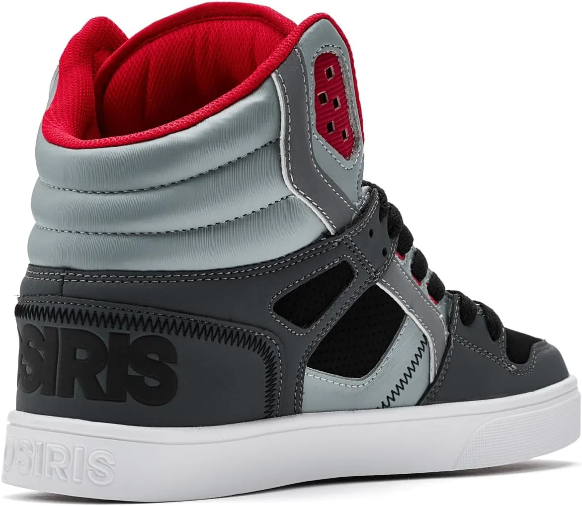 Кроссовки мужские Osiris, Black/Grey/Red — фото 3