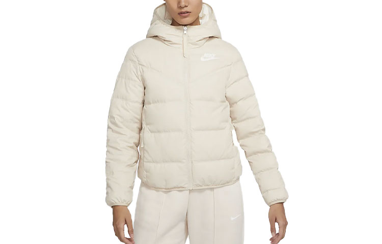 

Куртка пуховая женская светлая слоновая кость белый Nike, Бежевый, Куртка пуховая женская светлая слоновая кость белый Nike