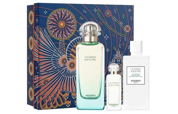 

Наборы духов унисекс HERMES, Un Jardin sur le Nil 100ml + Sample 7.5ml + Body Lotion 80ml