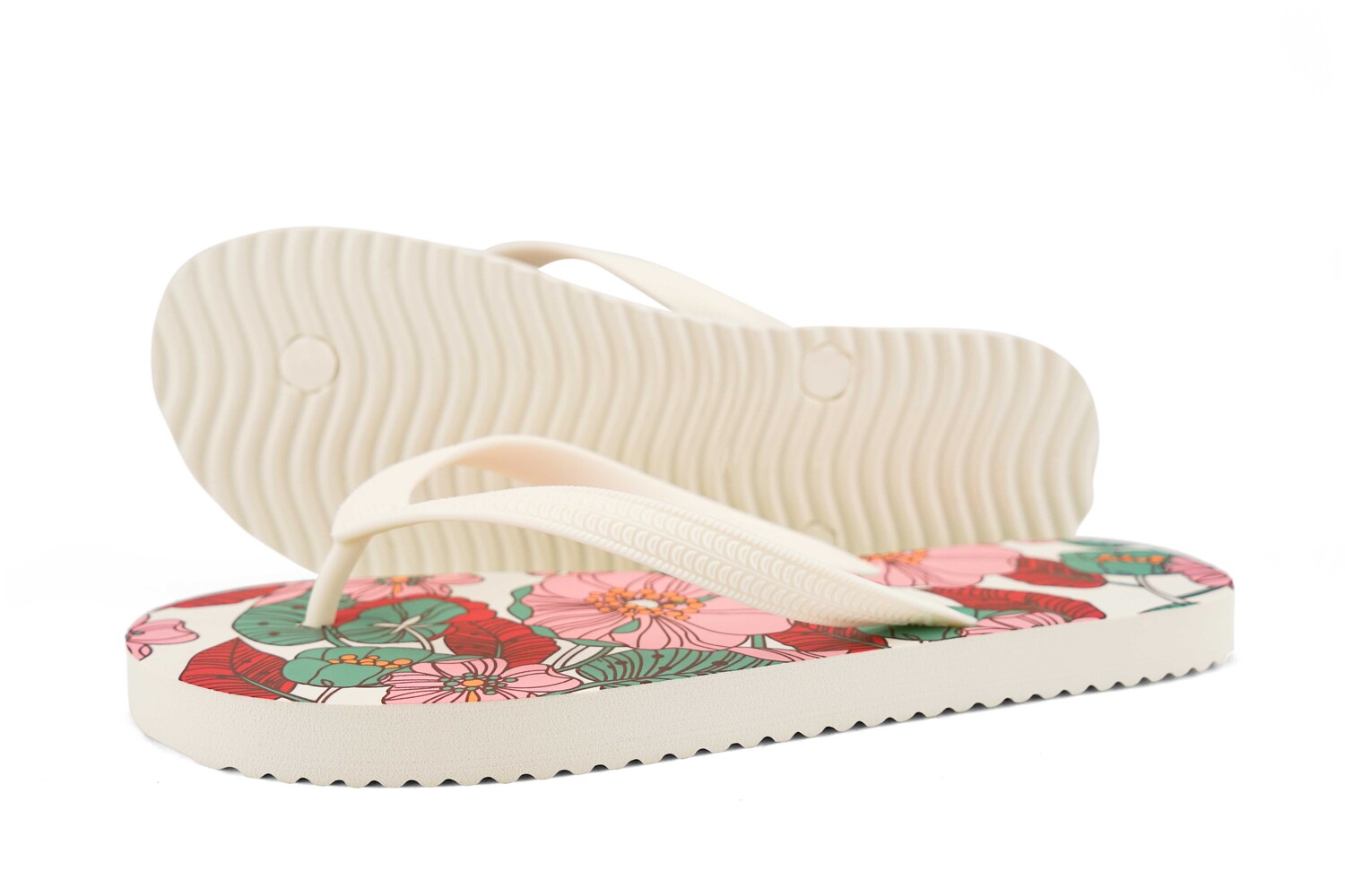 

Сандалии Flip Flop originals*flower power, кремовый
