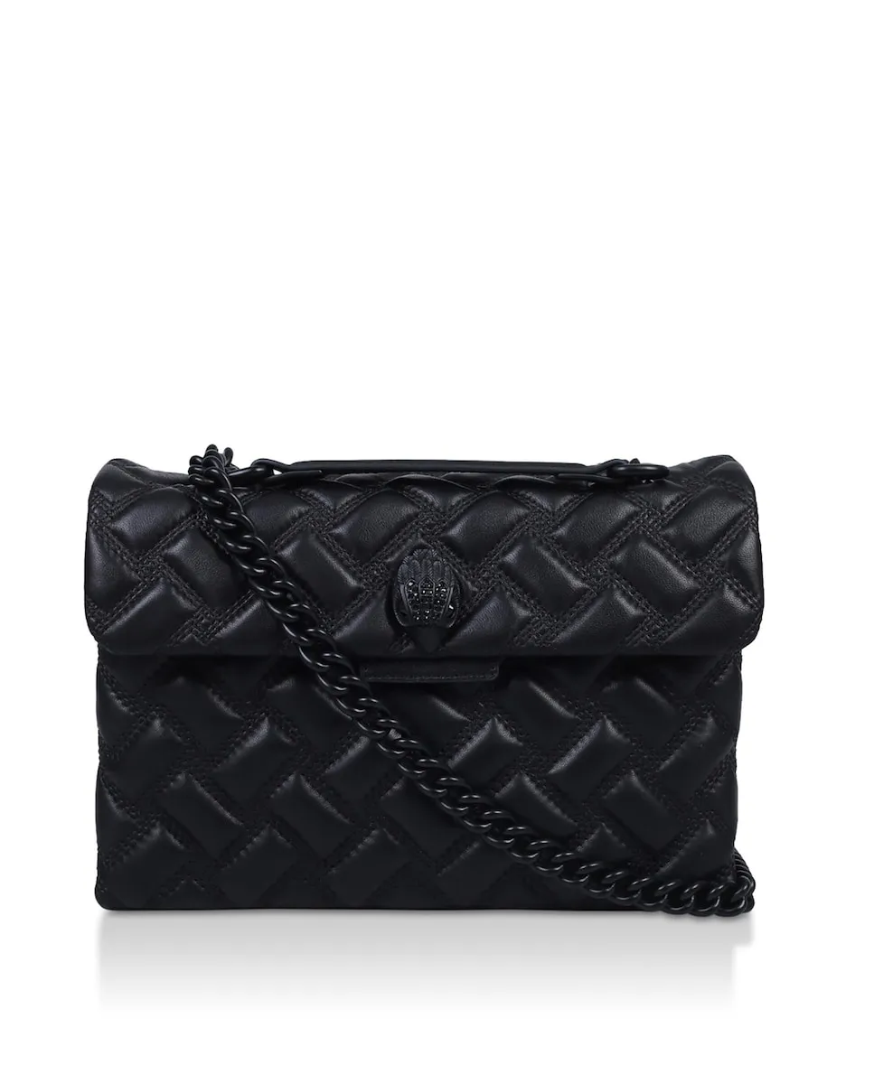 

Женская сумка с цепочным ремешком и клапаном Kurt Geiger, черный