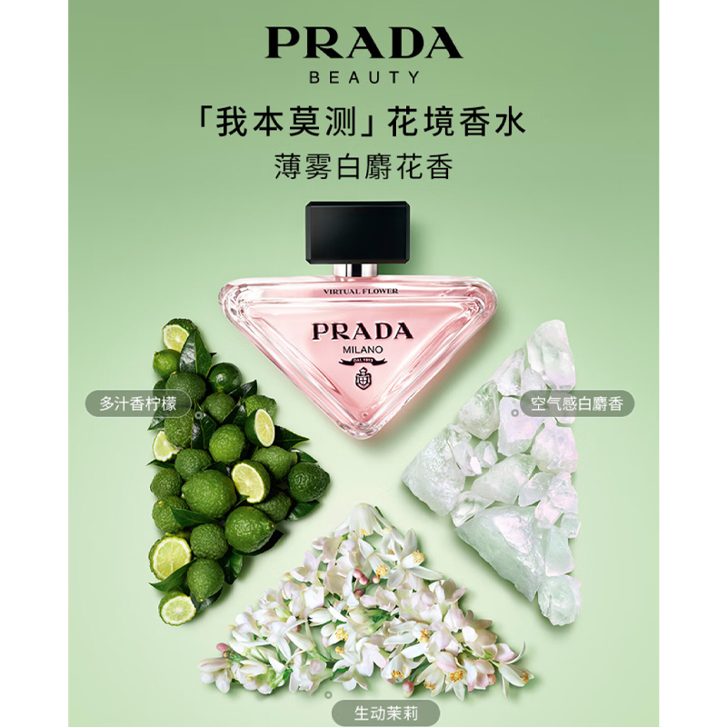 PRADA Ароматизатор I Was Unpredictable Floral Border Edition с аккордом пот-пурри, живой жасмин, свежий лимон 30мл/90мл — фото 3