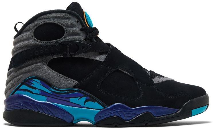 

Кроссовки Air Jordan 8 Retro 'Aqua' 2025, черный