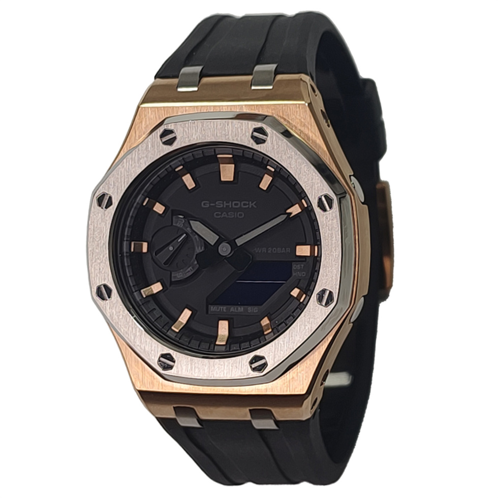 

CASIO Часы Retrofit Series Electronic Movement Fluoroelastomer Strap Watch Men's Watch Black Dial