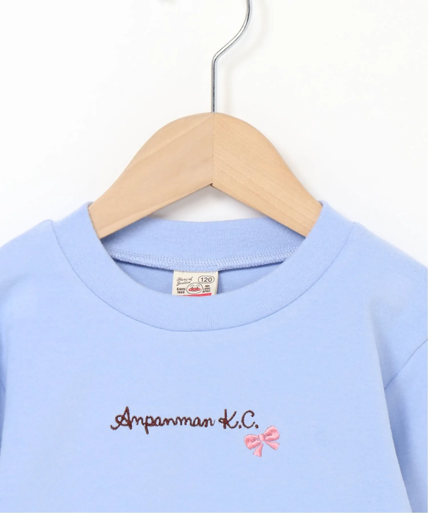 Детская коллекция ANPANMAN / (K) Пуловер с аппликацией на рукаве и лице Anpanman Kids Collection, blue — фото 4