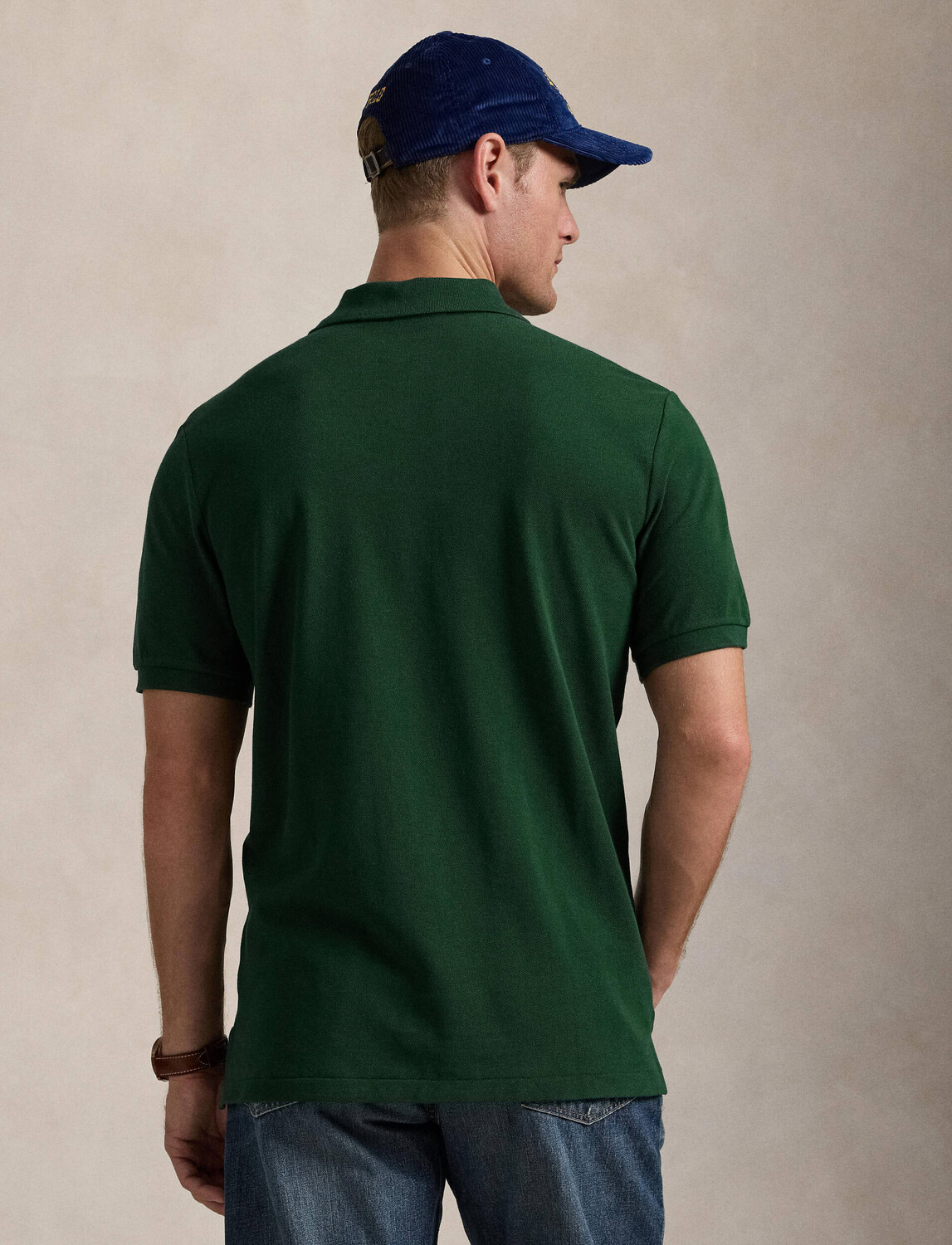 Поло POLO RALPH LAUREN Classic fit, зеленый — фото 3