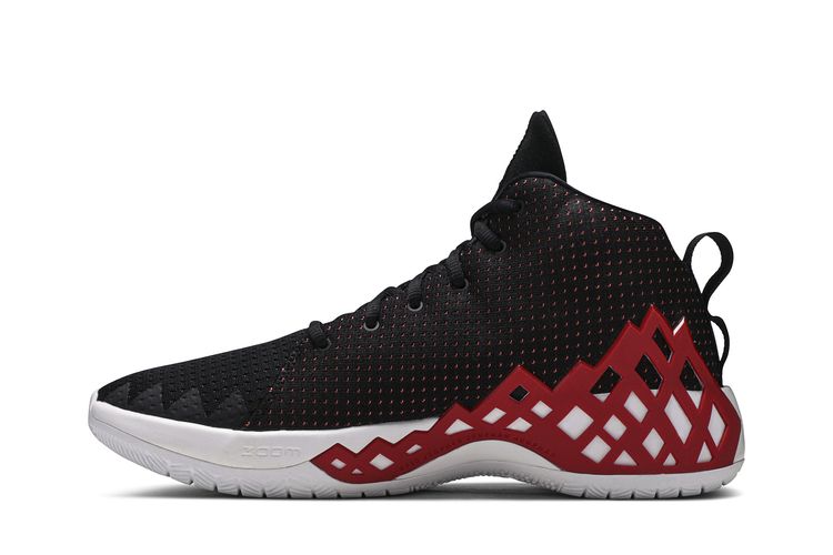 Кроссовки Jordan Jumpman Diamond Mid 'Black University Red', черный — фото 3