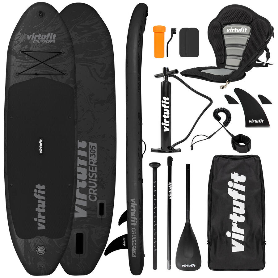 

VIRTUFIT Supboard Cruiser 305 — с сиденьем для каяка, аксессуарами и сумкой для переноски