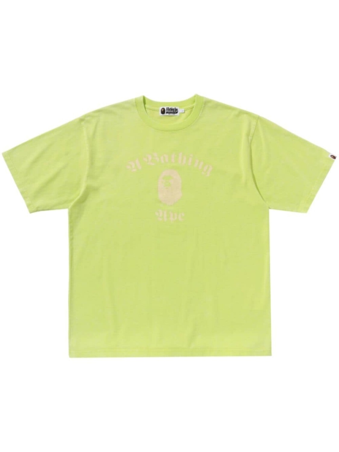 

A BATHING APE футболка с логотипом, желтый