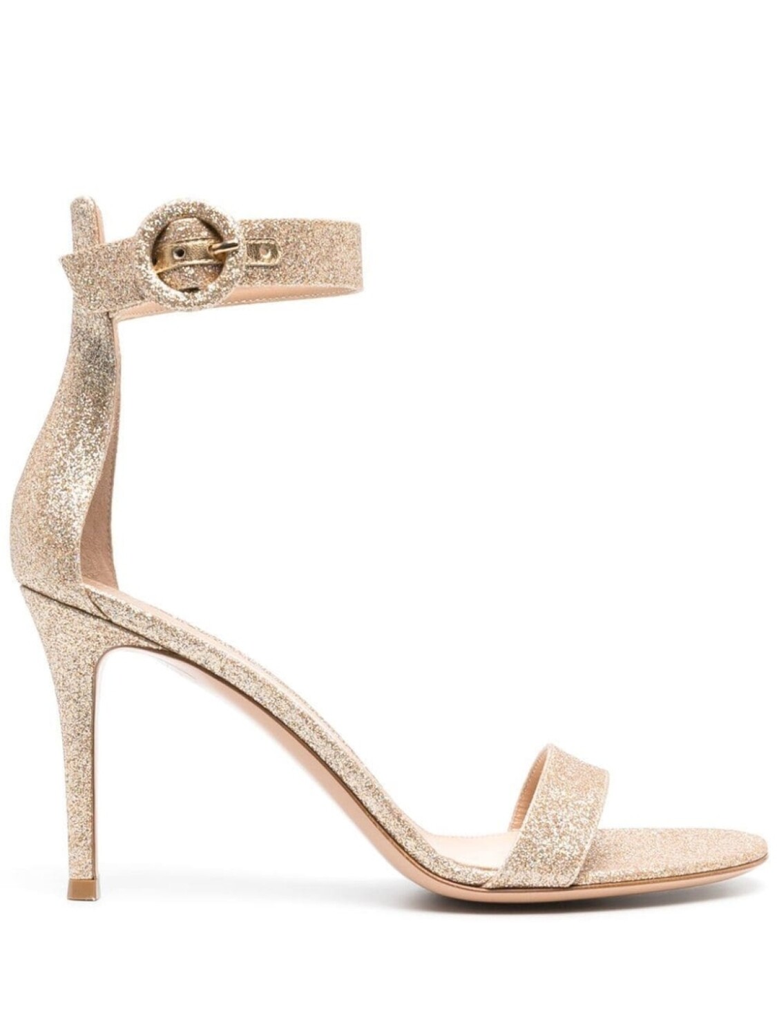 

Gianvito Rossi босоножки Portofino 90 с блестками, золотистый
