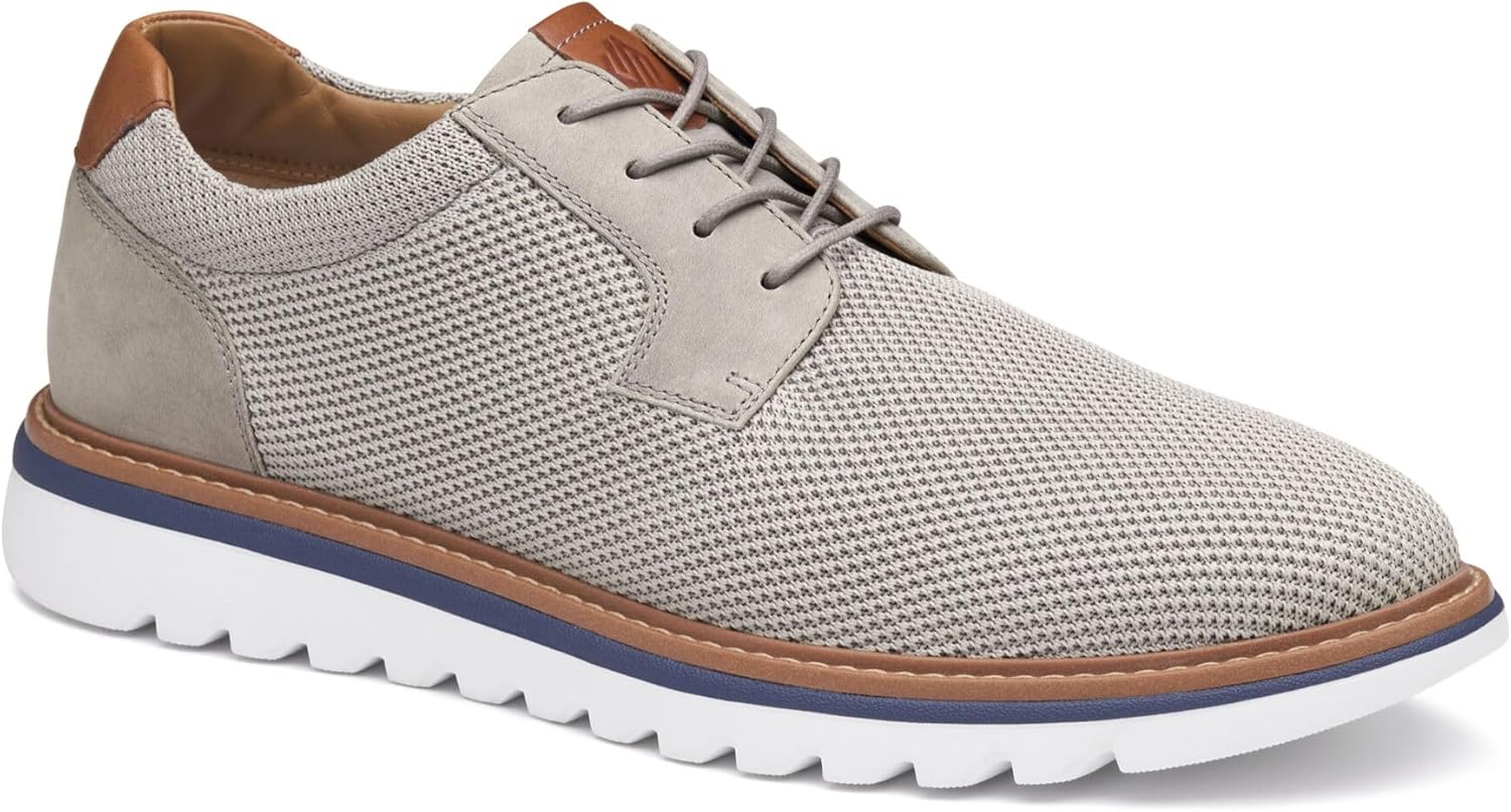 

Мужские повседневные туфли Johnston Murphy Braydon с плетеным верхом и цельной носочной частью Johnston & Murphy, серый