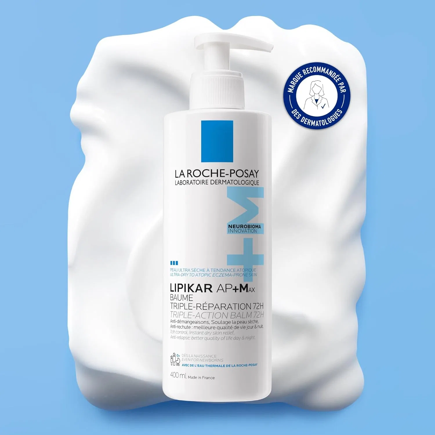 Восстанавливающий бальзам La Roche-Posay Lipikar Baume AP+M, 2 x 400 мл La Roche-Posay — фото 2