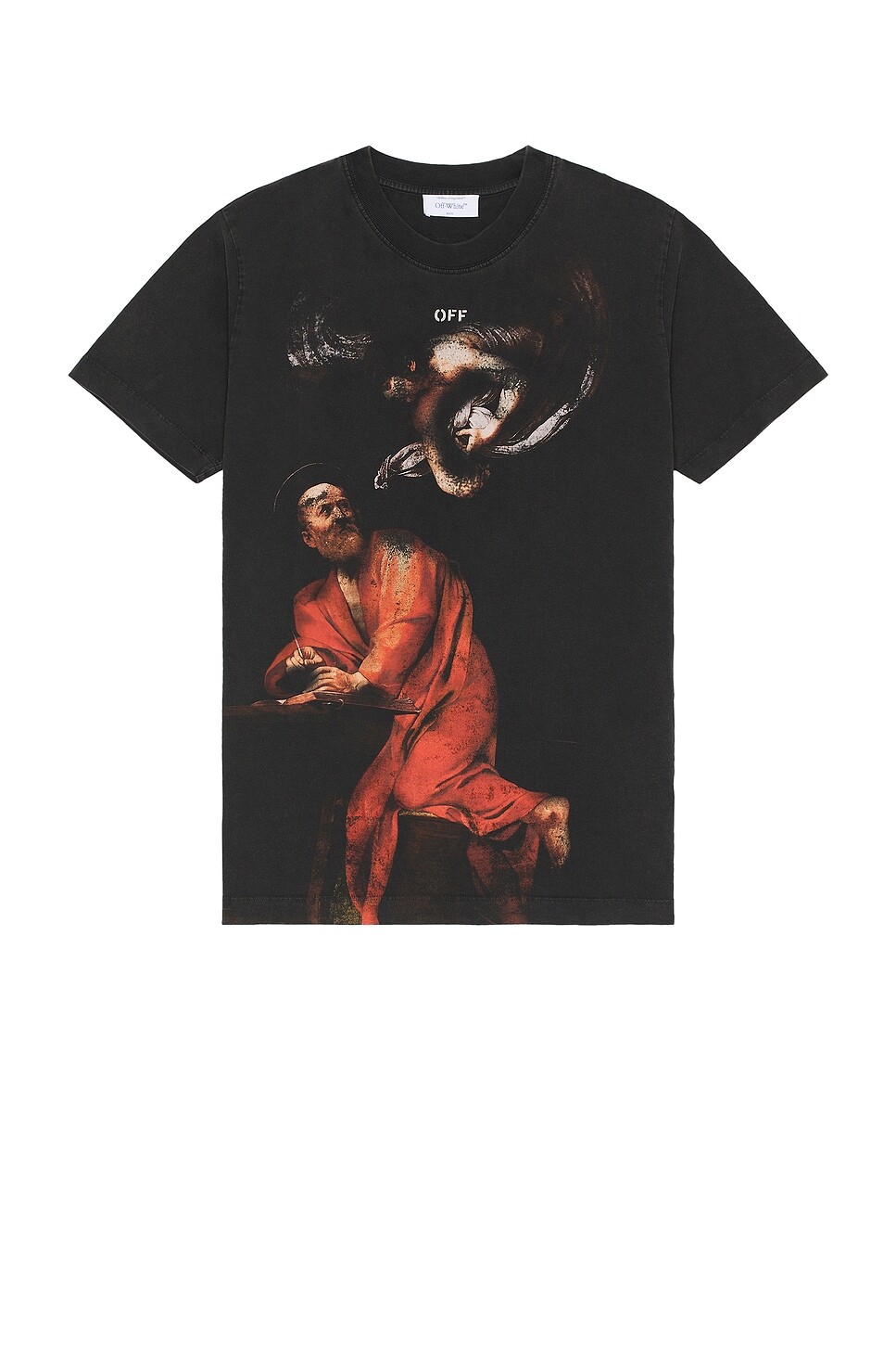 

Узкая футболка с короткими рукавами Matthew Off-White, черный