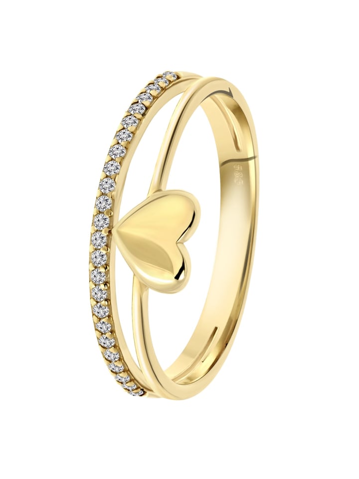 

Кольцо в форме сердца из золота 585 пробы Lucardi