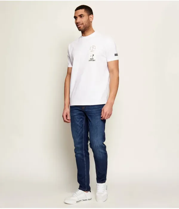 Кожаные кроссовки FONDO COURT 88 DIS. SK6 Versace Jeans Couture, белый — фото 2