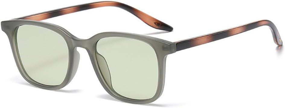 

Солнцезащитные очки UV400 для мужчин и женщин | Матовая градиентная оправа, маленькая форма | Для вождения и занятий спортом на открытом воздухе generic, Matte Grey Green