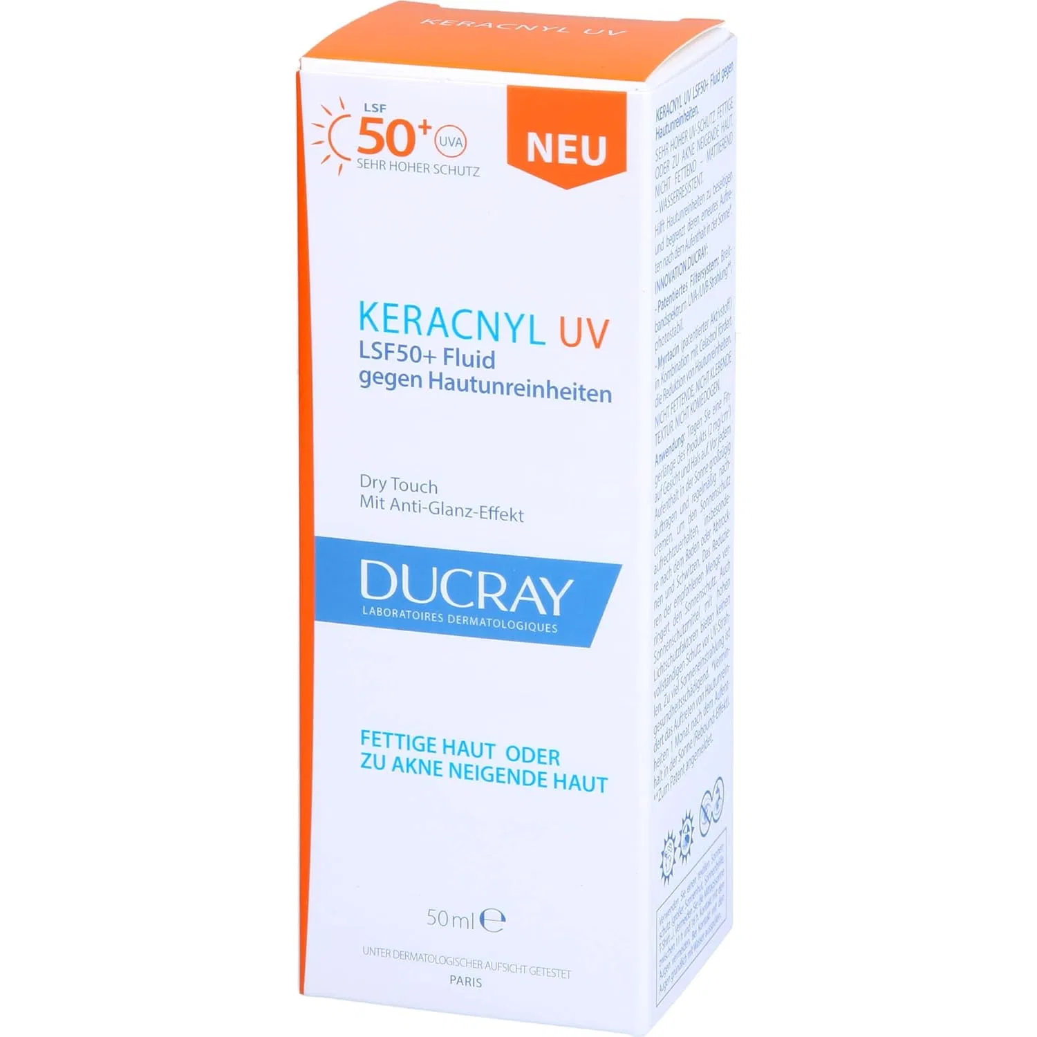 Флюид для лица Ducray Keracnyl UV SPF50, 50 мл Ducray — фото 4