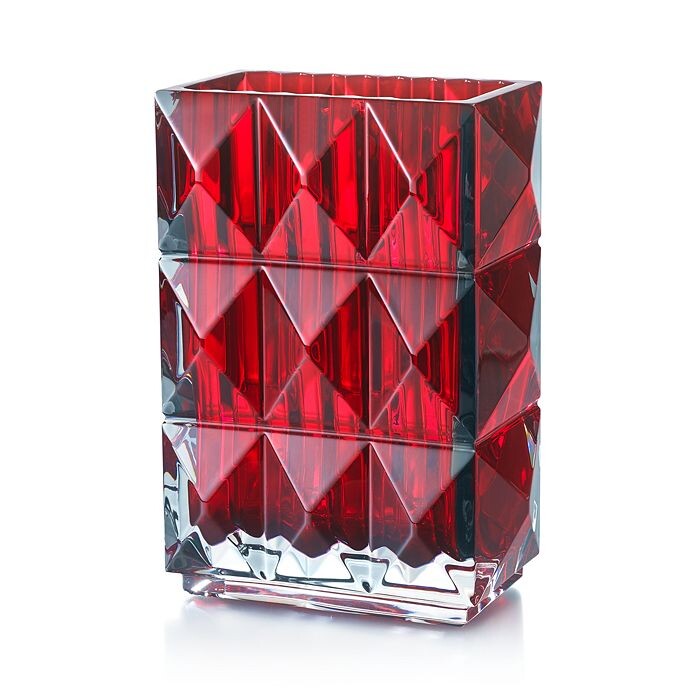 

Прямоугольная ваза Baccarat Louxor, красная, красный