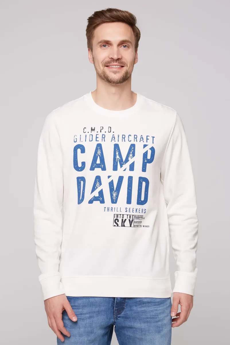 

Свитер CAMP DAVID из хлопка, белый