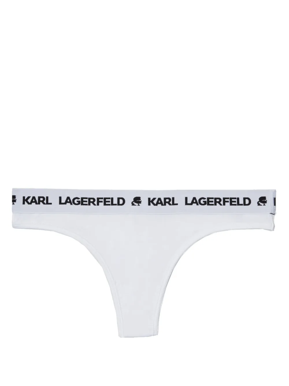 

Трусы-стринги с логотипом KARL LAGERFELD, белый