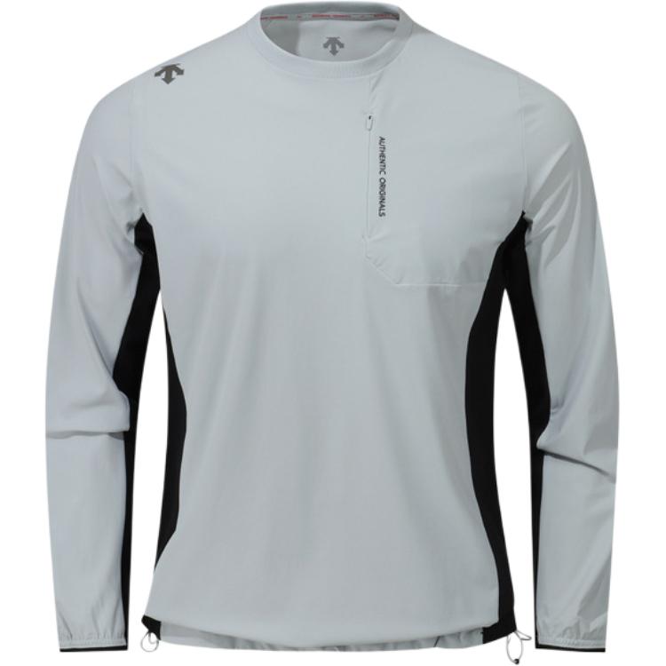 

Футболка мужская с воротником стойкой DESCENTE, серый