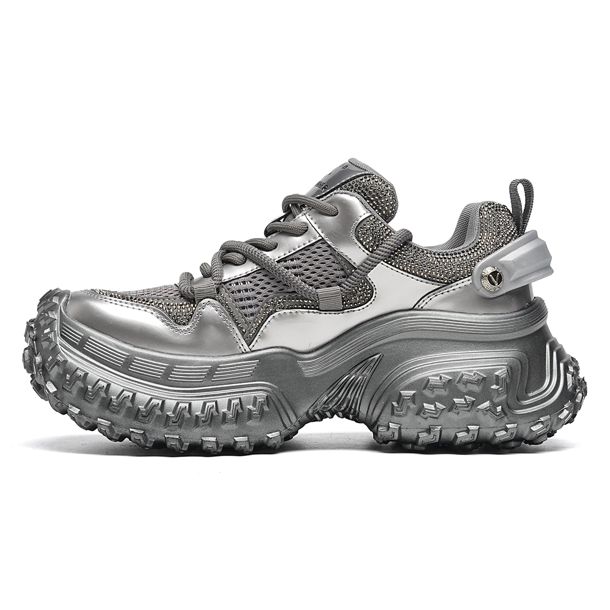 

Кроссовки C°BANNER Chunky Sneakers Women's Low-top, цвет Gunmetal