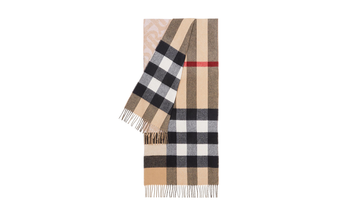 Винтажный клетчатый кашемировый шарф Burberry — фото 3