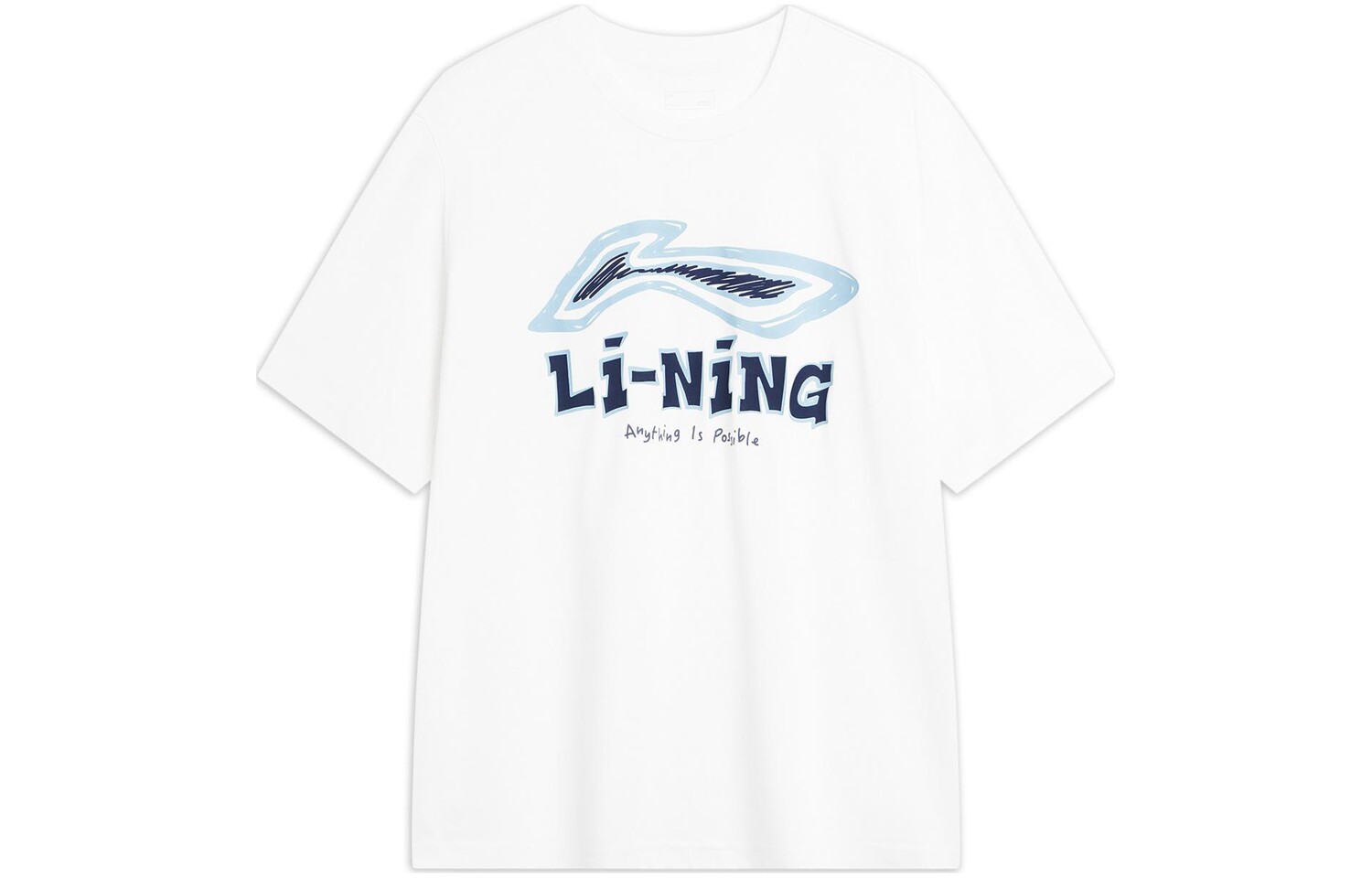 

Li Ning Мужская футболка с подкладкой, Белый