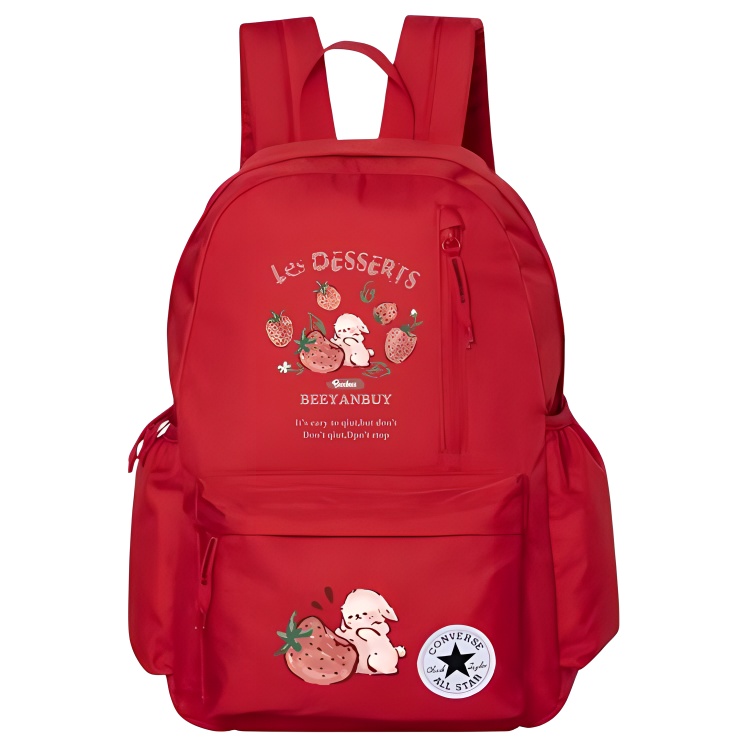 

Converse Полиэстеровый рюкзак обычный унисекс красный, Strawberry