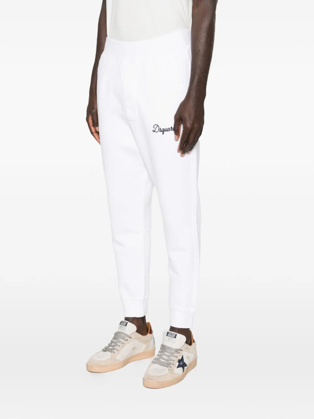 Спортивные брюки Relax Dean с логотипом Dsquared2, белый — фото 3
