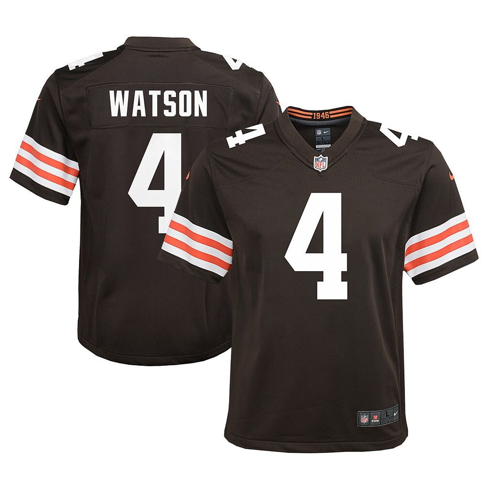 Молодежная игровая майка Nike Deshaun Watson Brown Cleveland Browns, цвет Brn Brown — фото 2