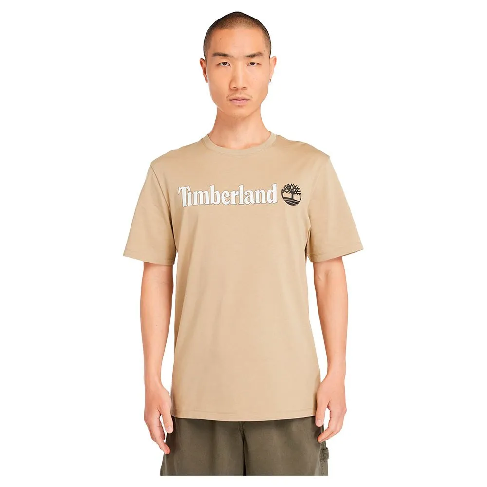 

Футболка с коротким рукавом Timberland Kennebec River Linear Logo, бежевый