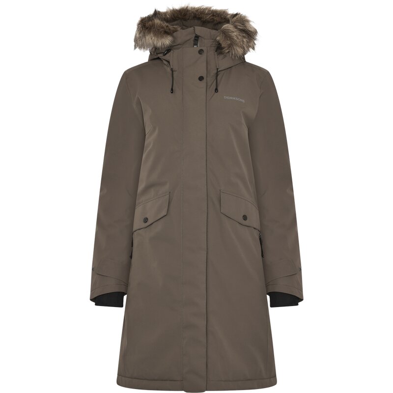 

Coat Erika WNS Parka 3 Didriksons, коричневый