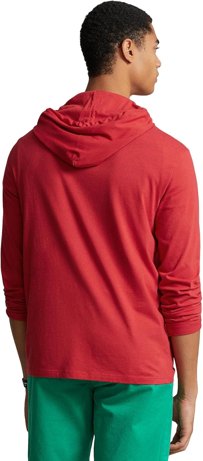 Толстовка POLO RALPH LAUREN Men's Jersey Hooded T-Shirt, Post Red — фото 2