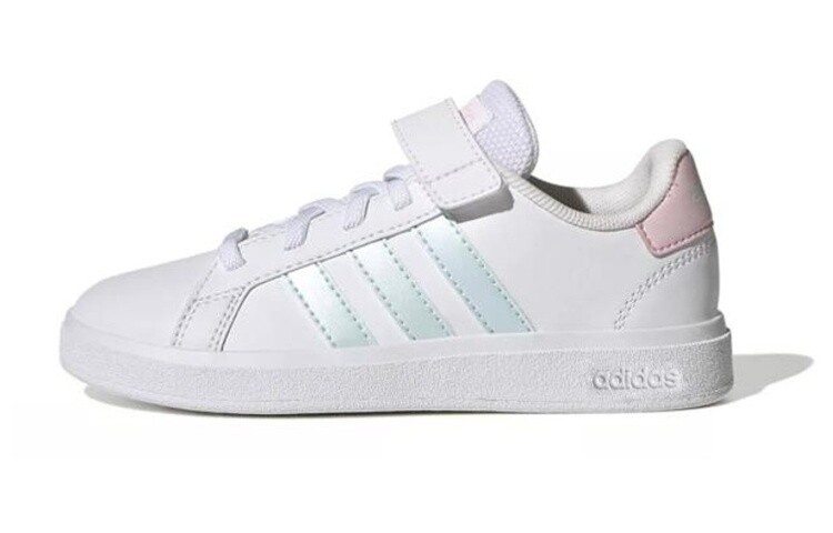 

GRAND COURT Kids Скейтбординг Кроссовки Детские низкие белые/зеленые/розовые Adidas Neo