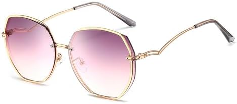 

Солнцезащитные очки без оправы для женщин 2027 года, металлическая оправа, винтажные многоугольные солнцезащитные очки в весеннем стиле, защита от ультрафиолета UV400 MTZJH, 10