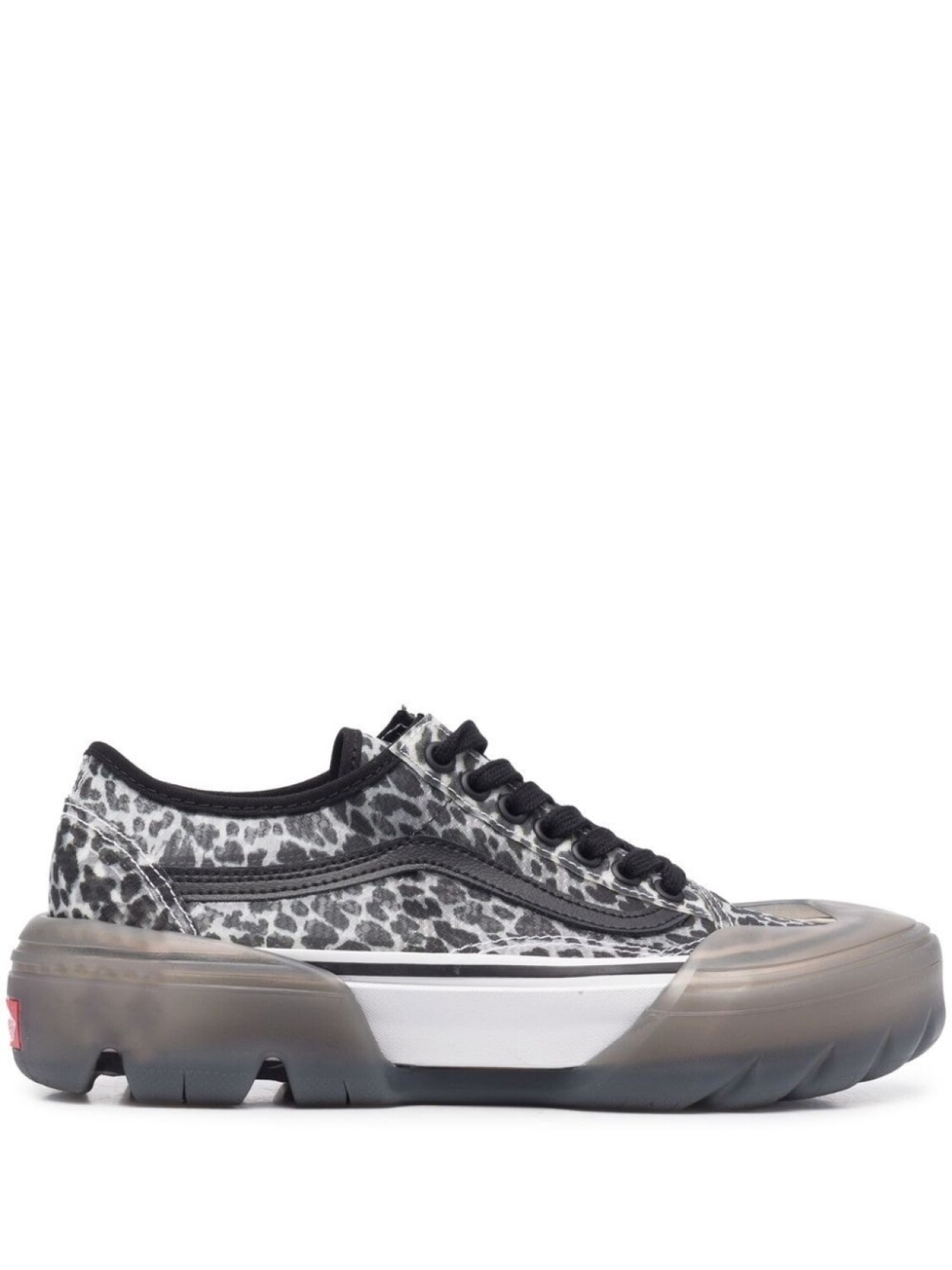 Vans кеды Old Skool с леопардовым принтом, серый