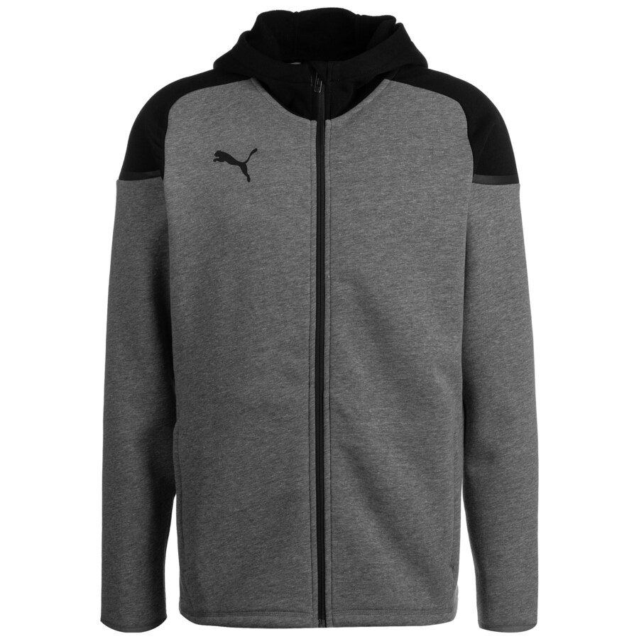 

Толстовка с капюшоном на молнии PUMA TeamCUP Casuals, пятнистый серый