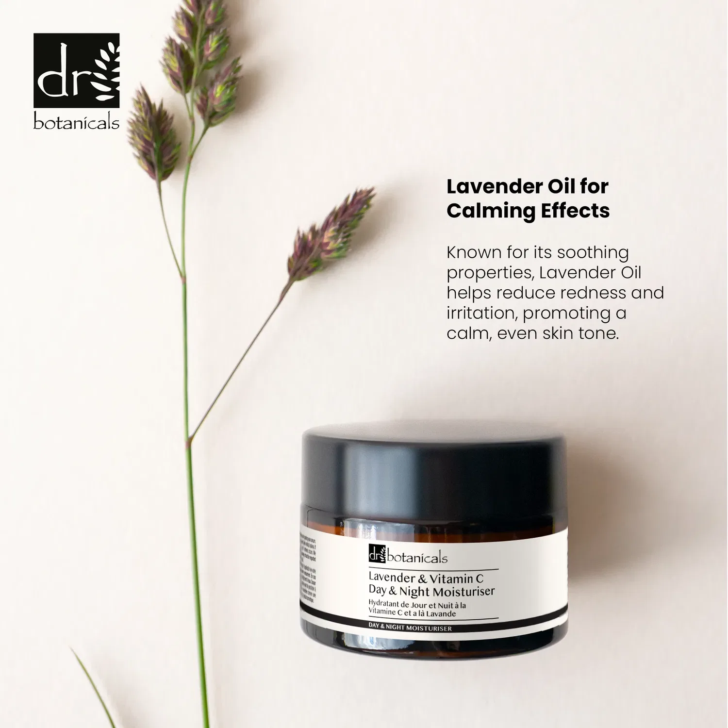 Крем для лица Dr Botanicals — Lavender & Vitamin C, 50 мл — фото 2