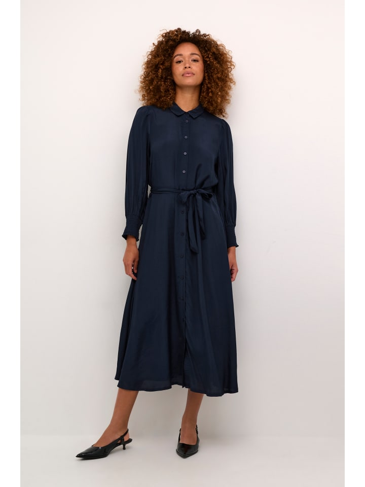 

Платье KAemine, стандартного кроя, темно-синего цвета Kaffe