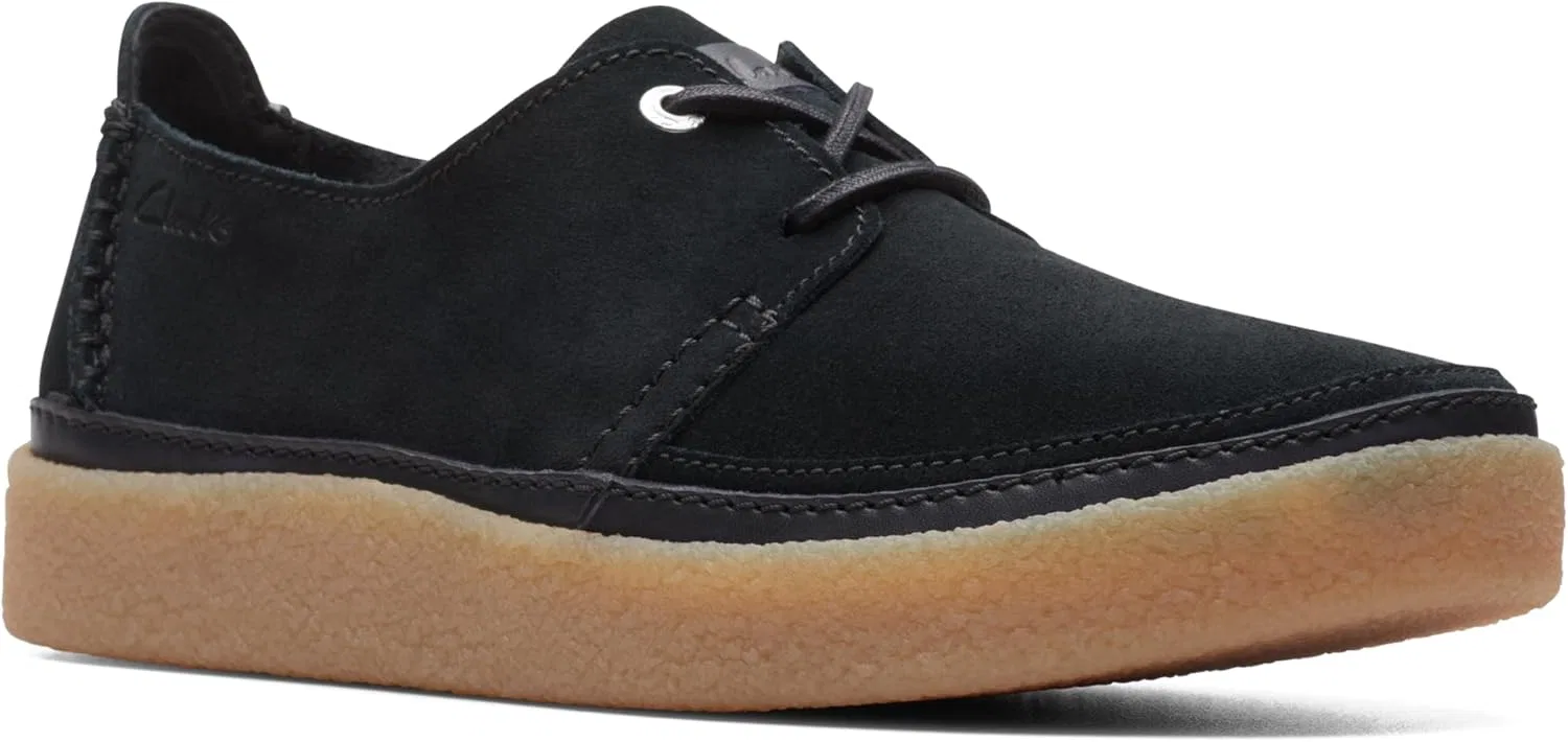 Мужские оксфорды Clarks Oakpark Lace, 2-Black (Black Suede) — фото 3