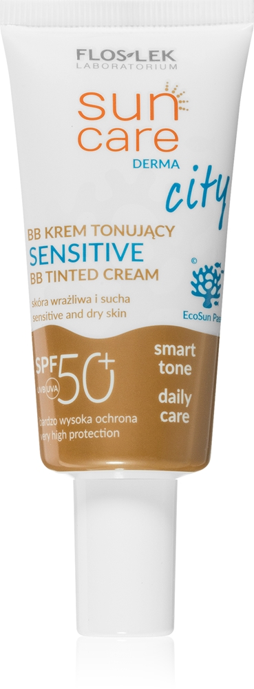 

Солнцезащитный крем Derma City BB с высоким фактором защиты от солнца для чувствительной кожи Floslek Laboratorium, spf 50+ 30 мл