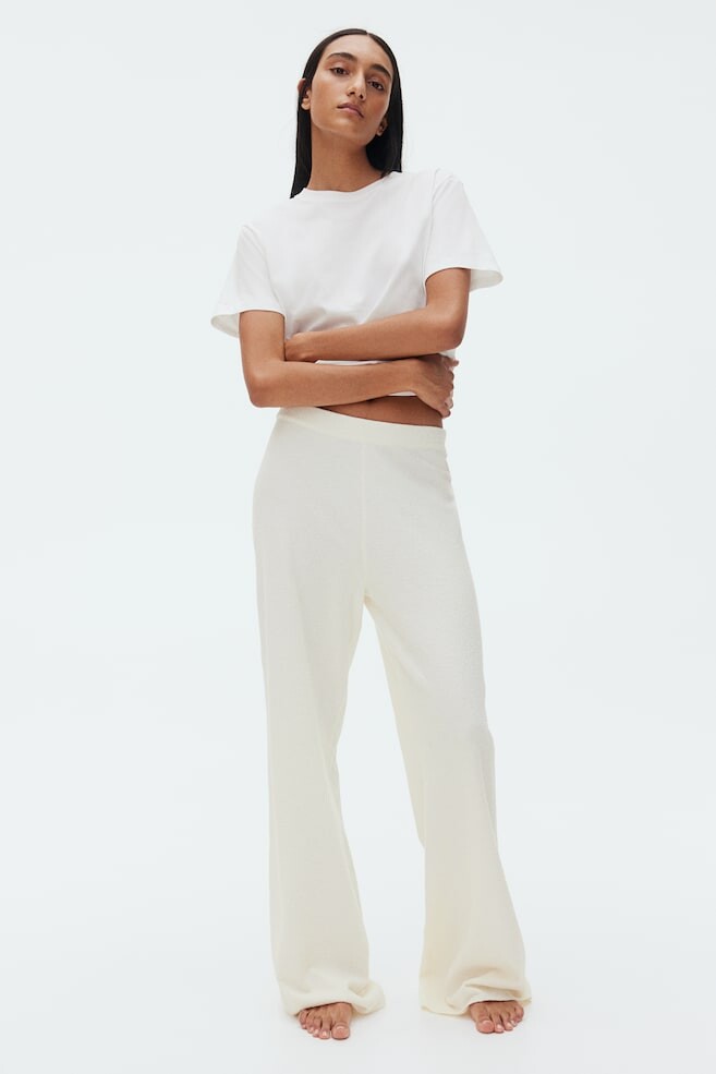 

Брюки из букле H&M, бежевый
