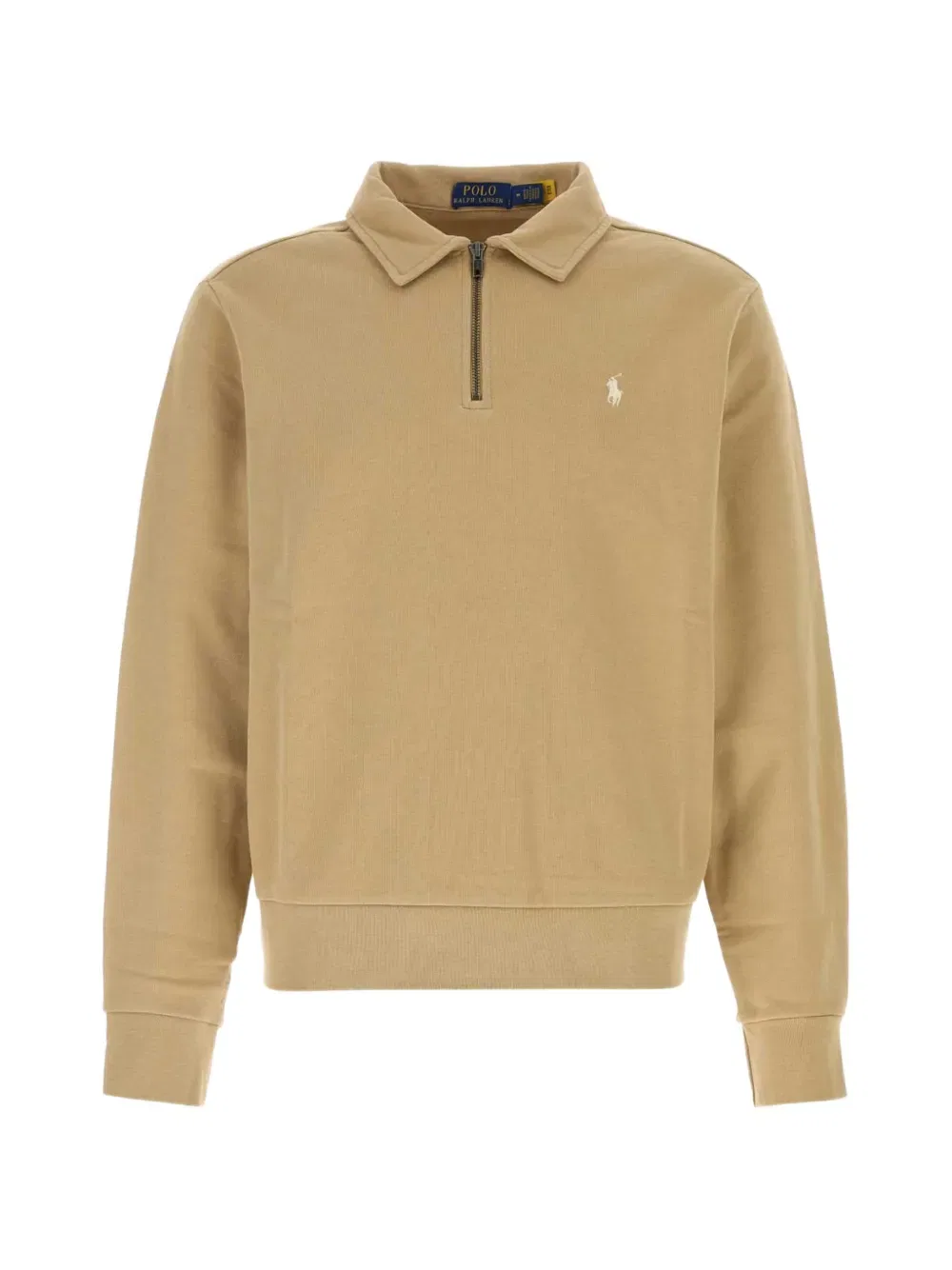 Толстовка Polo с воротником-стойкой и застежкой-молнией на четверть длины Polo Ralph Lauren, нейтральный