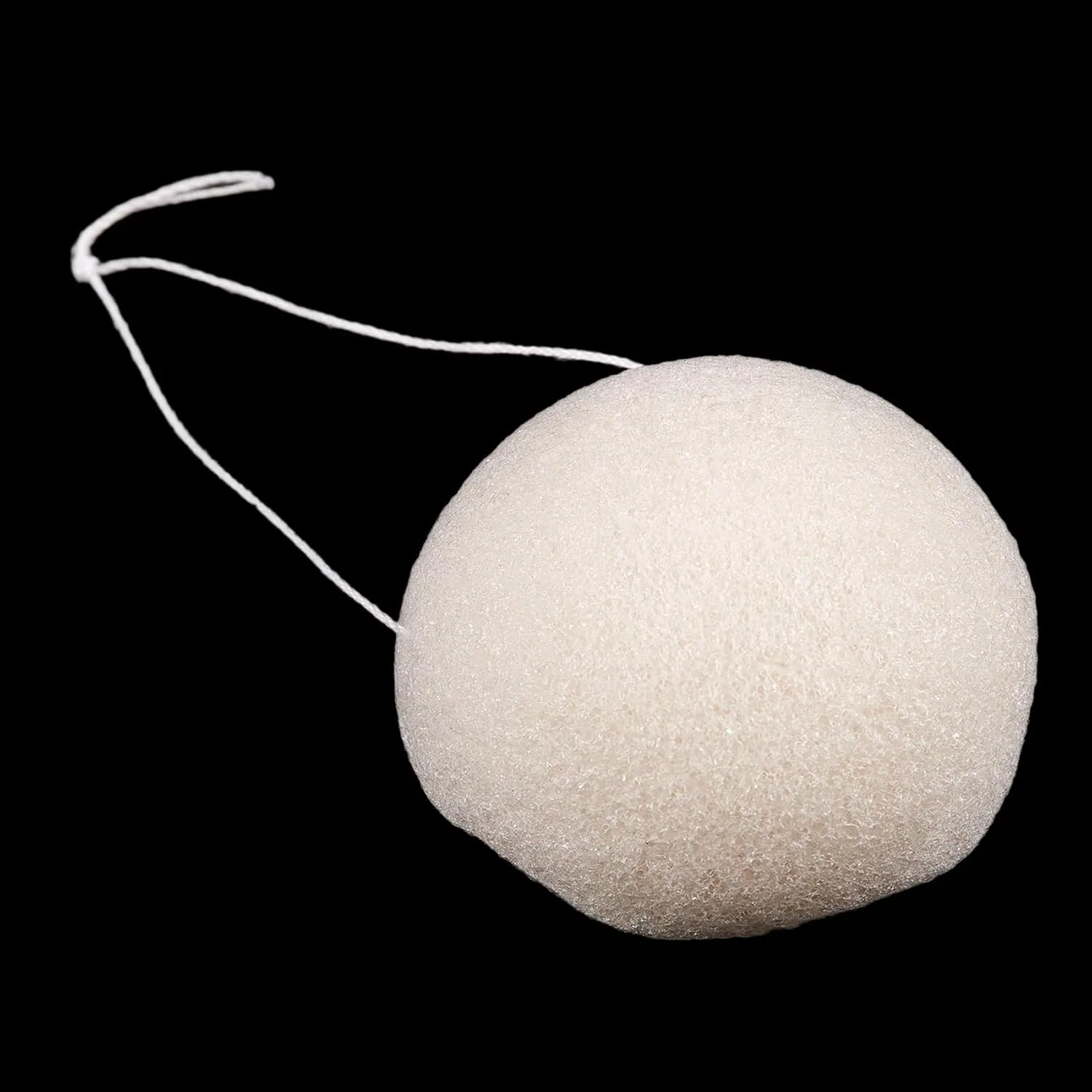 Мочалка Konjac Jelly Fiber Face Makeup Wash Pad Cleaning Sponge Puff Exfoliator Lamellis 2 шт белый — фото 2