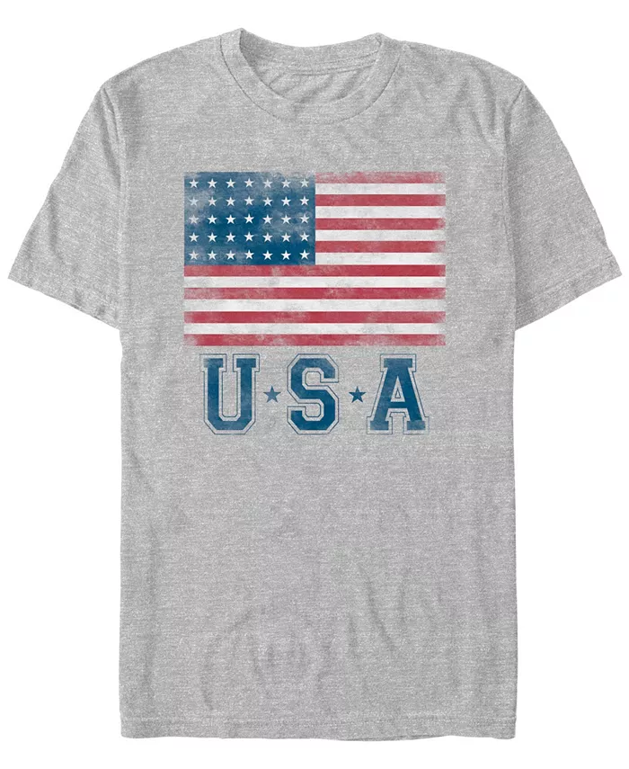 

Мужская футболка с коротким рукавом USA Two Star Flag 2 Fifth Sun, серый