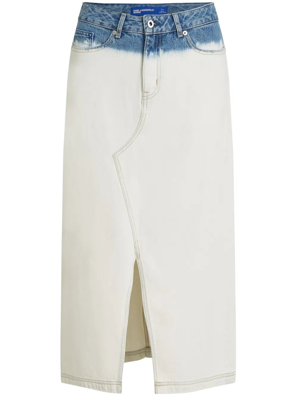 

Юбка миди с эффектом омбре Karl Lagerfeld Jeans, белый